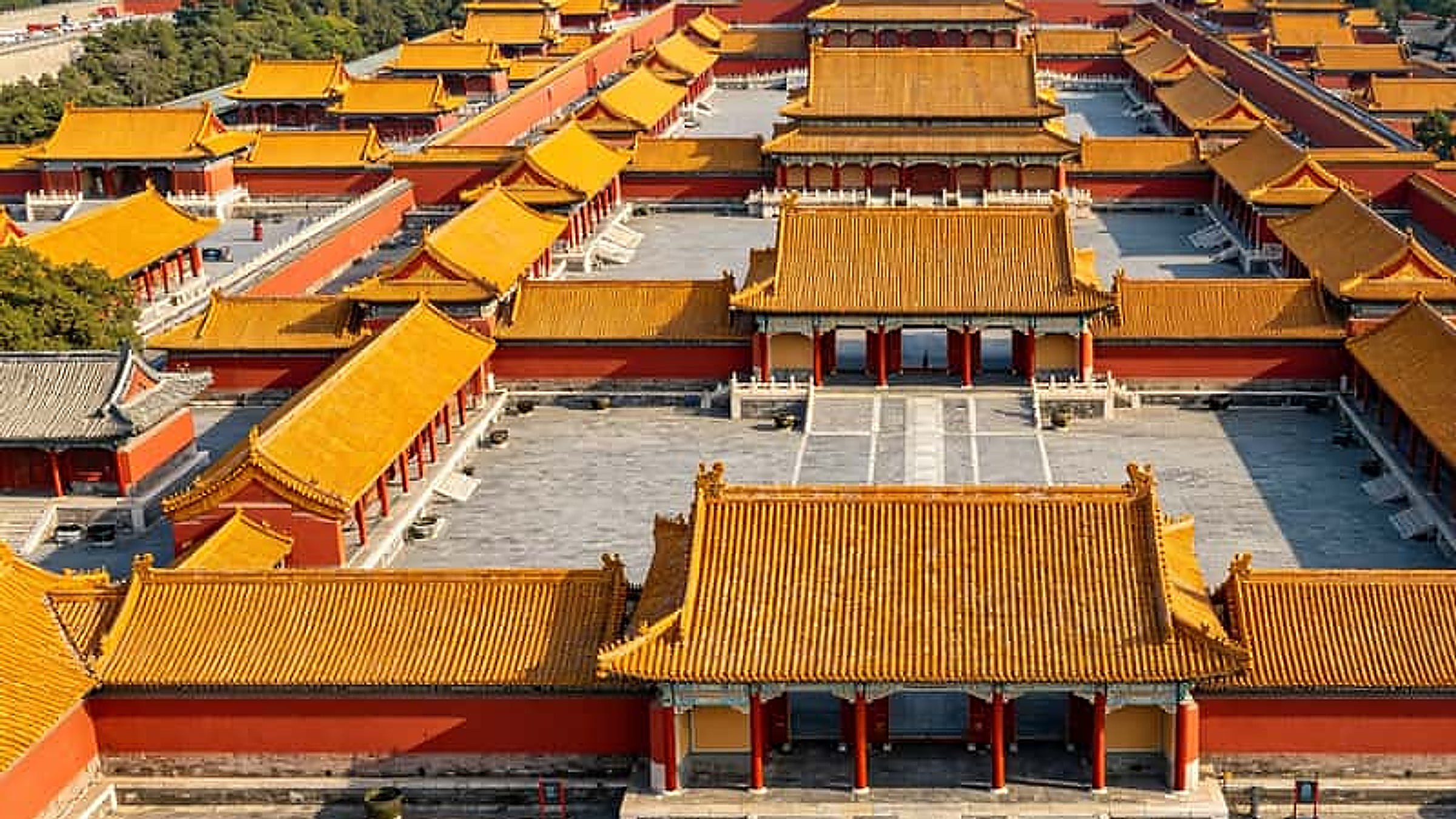 Forbidden City from Jingshan Park — the heart of imperial China.