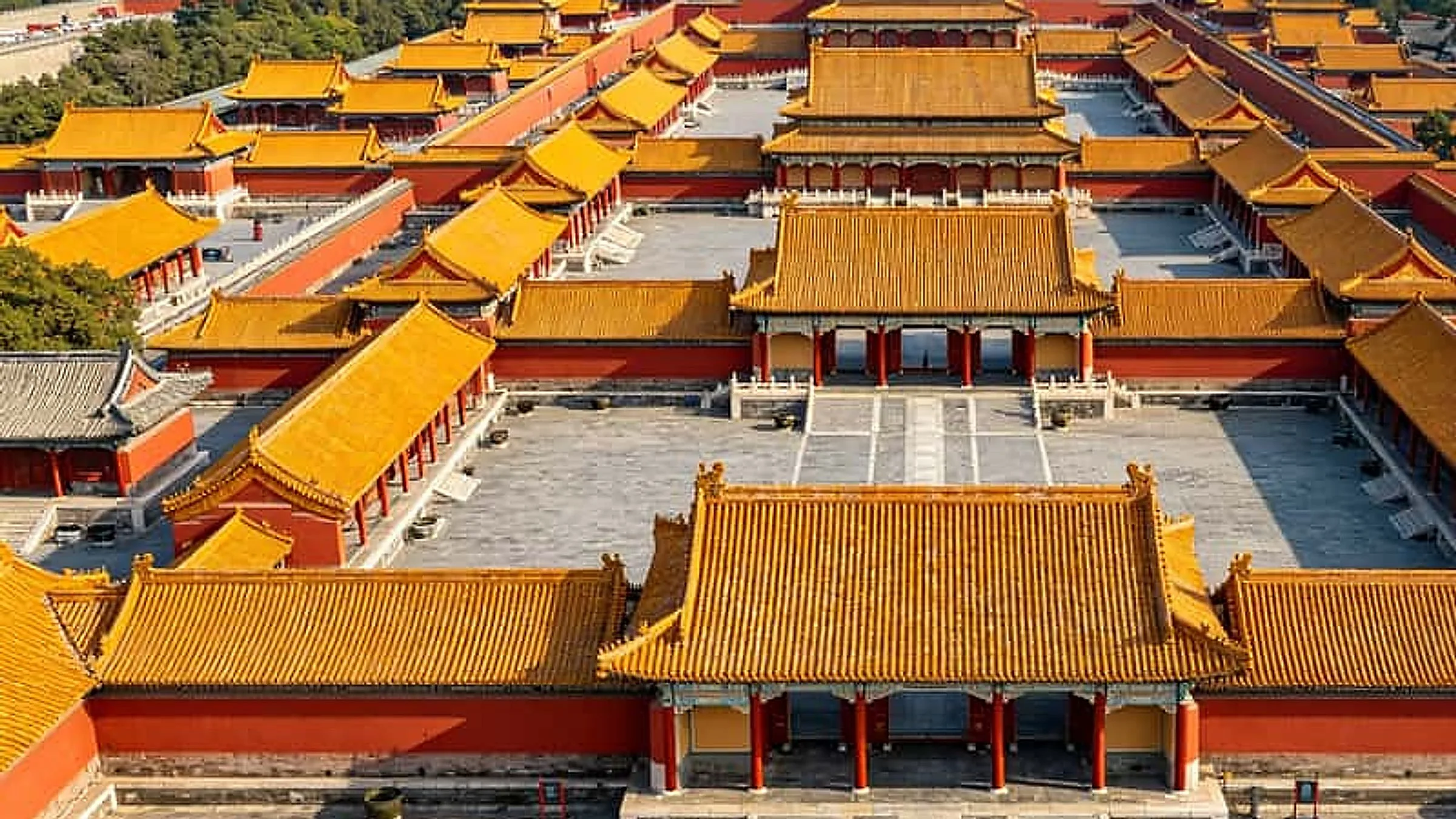 Forbidden City from Jingshan Park — the heart of imperial China.