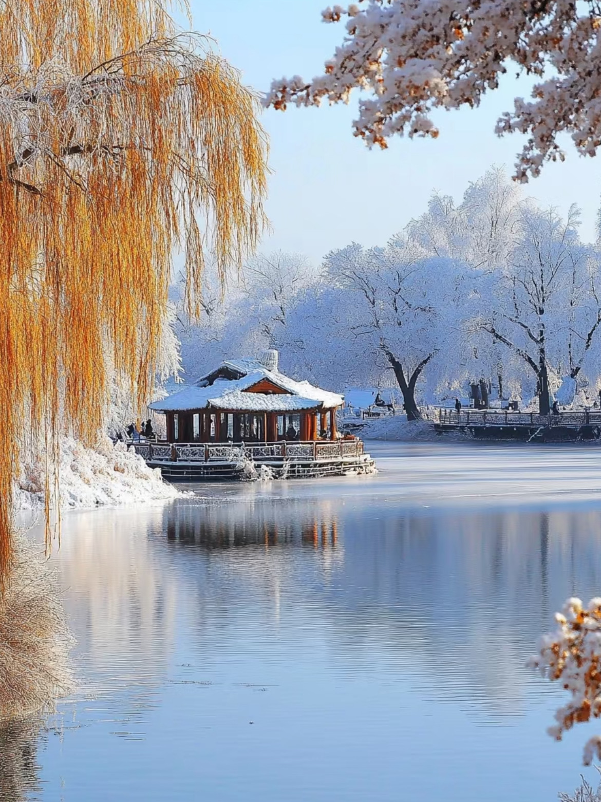 Sun Island (太阳岛) — a riverside scenic area across the Songhua River, with the Sun Island Park, Russian-style buildings, and the annual Snow Sculpture Art Expo.