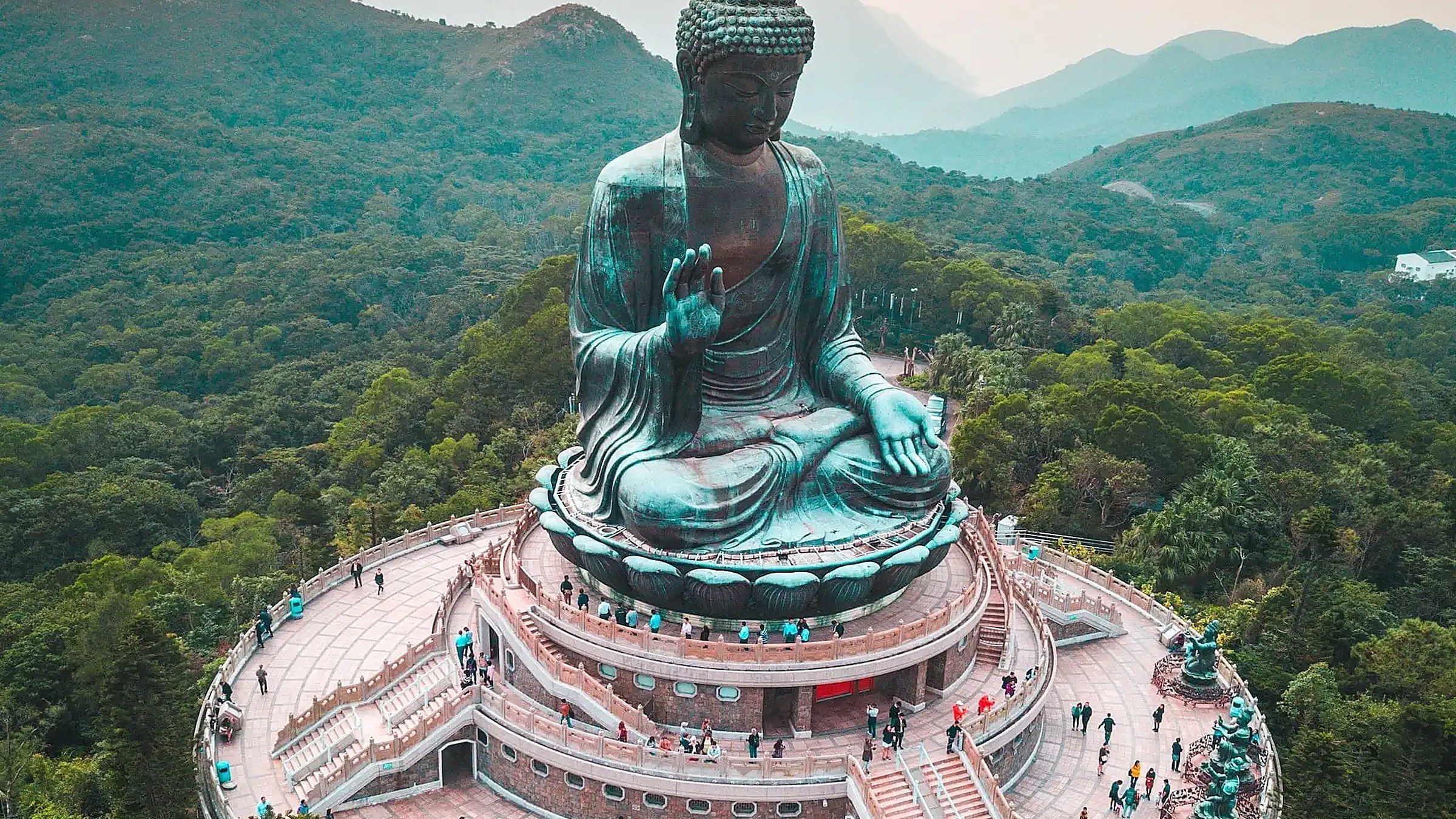 Tian Tan Buddha — the 34m bronze Buddha on Lantau Island, reached by the Ngong Ping 360 cable car.