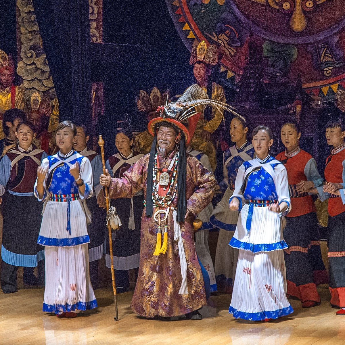 Naxi Ancient Music (纳西古乐) — 1,000-year-old Taoist and Confucian ritual music preserved by the Naxi minority, performed nightly in Lijiang Old Town (declared an "Intangible Cultural Heritage of Humanity" by UNESCO).