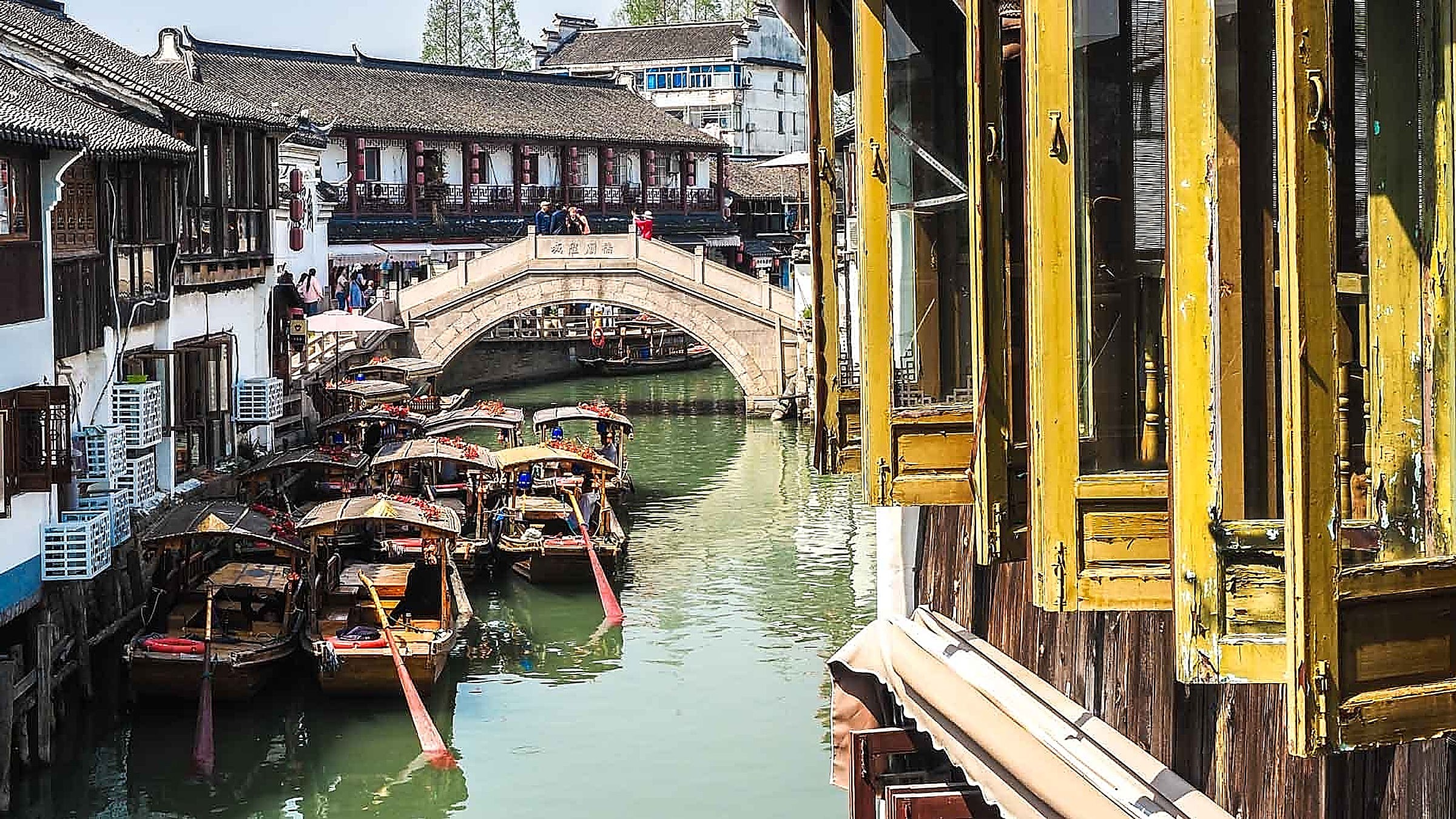 A Shanghai neighborhood walk — Zhujiajiao water town, an easy day trip.