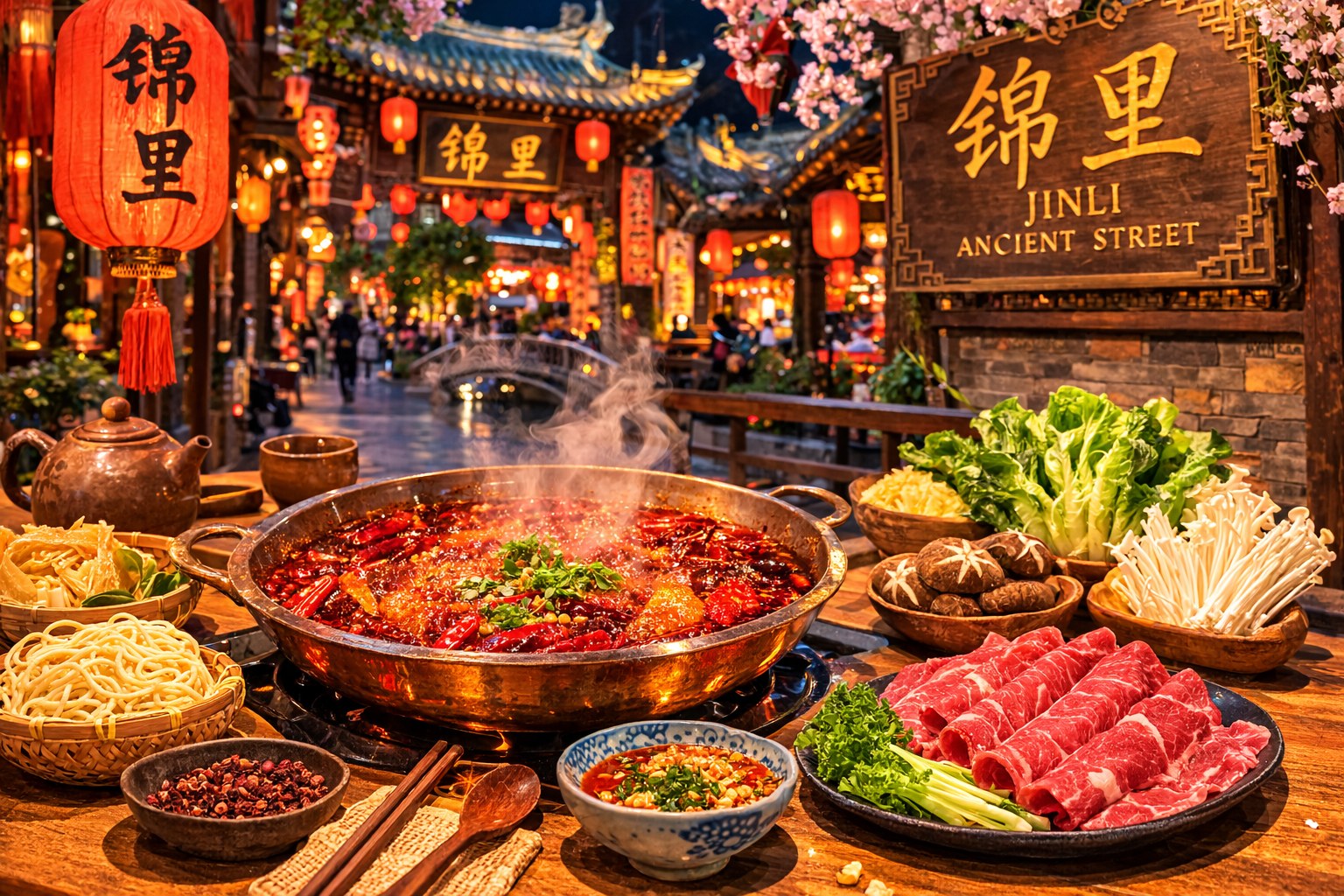 Chinese hotpot guide — a classic yuanyang hotpot with spicy red broth on one side and clear mushroom broth on the other