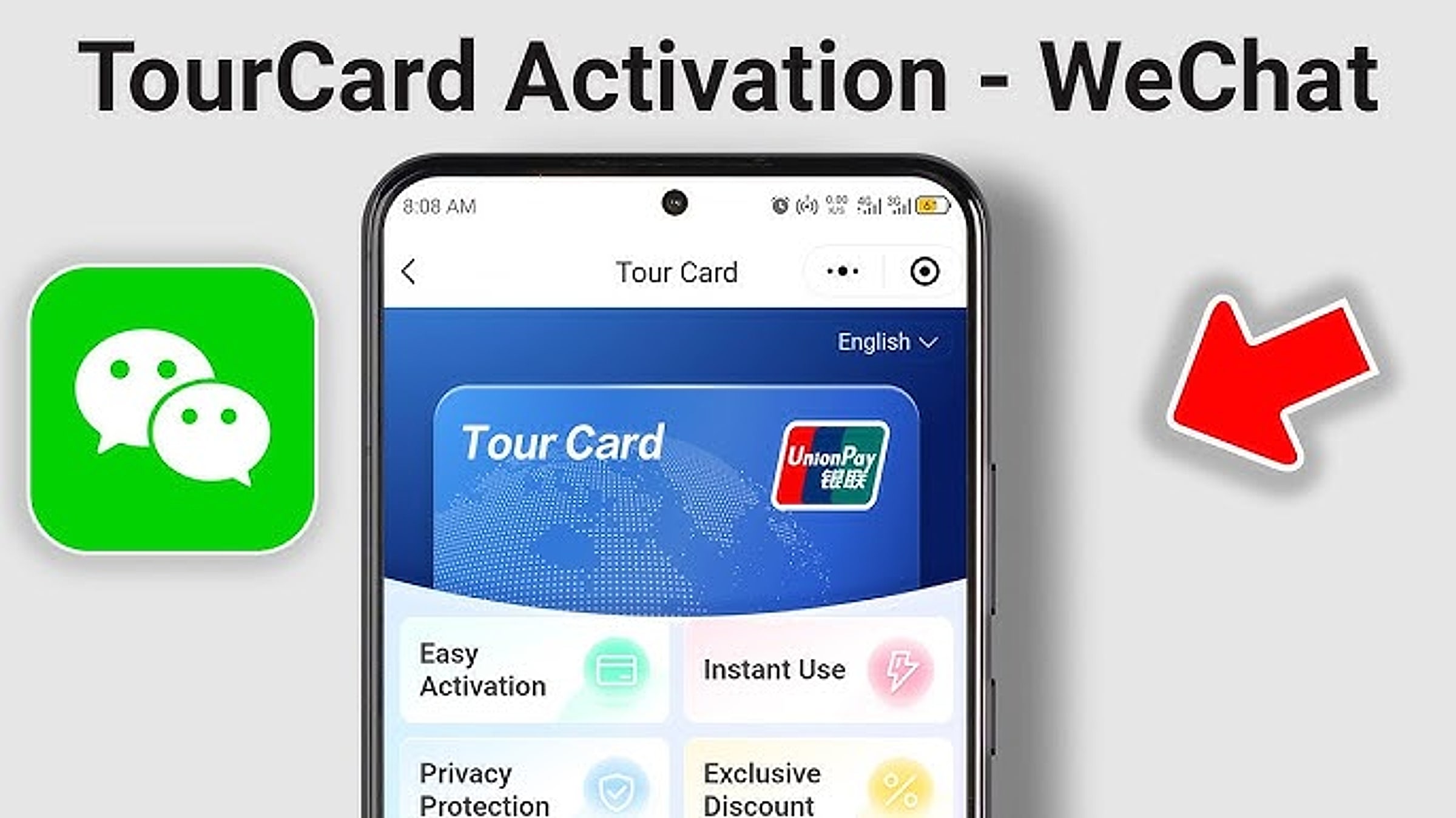 TourCard-Aktivierungsbildschirm mit der 90-tägigen Gebührenbefreiung und dem Limit pro Transaktion für neue internationale Kartenordner